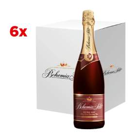 Bohemia Sekt demi sec červené - karton 6 ks